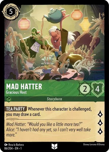 Mad Hatter - Gracious Host ( Non - foil ) - Con T de Tlacuache - Ravensburger