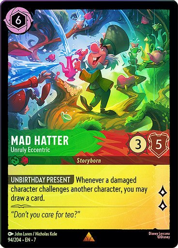 Mad Hatter - Unruly Eccentric (Cold Foil) - Con T de Tlacuache - Ravensburger