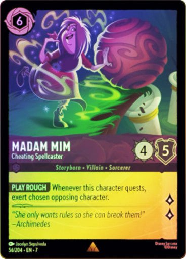 Madam Mim - Cheating Spellcaster (Cold Foil) - Con T de Tlacuache - Ravensburger