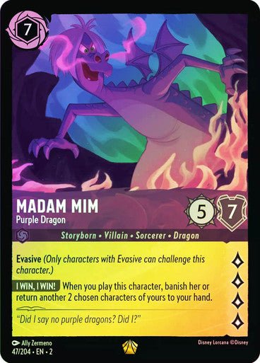 Madam Mim - Purple Dragon (Cold Foil) - Con T de Tlacuache - Ravensburger
