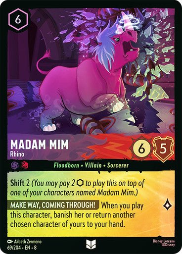 Madam Mim - Rhino (Cold Foil) - Con T de Tlacuache - Ravensburger