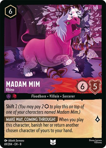 Madam Mim - Rhino (Non - foil) - Con T de Tlacuache - Ravensburger