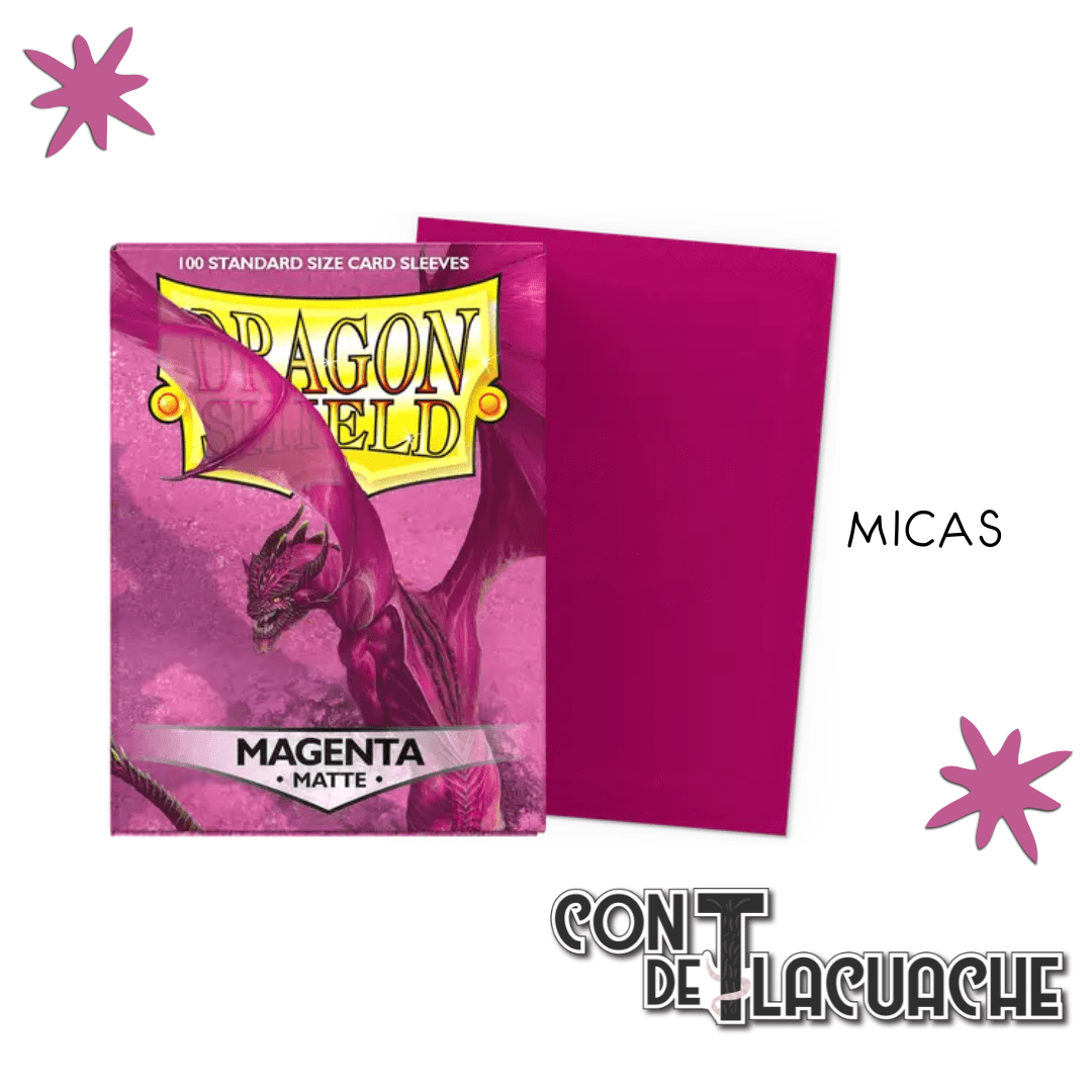 Magenta Matte Standard 100pz | Dragon Shield - Con T de Tlacuache - Dragonshield