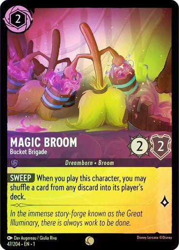 Magic Broom - Bucket Brigade ( Cold Foil ) - Con T de Tlacuache - Ravensburger
