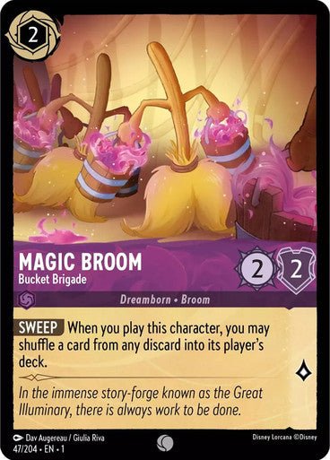 Magic Broom - Bucket Brigade ( Non - foil ) - Con T de Tlacuache - Ravensburger