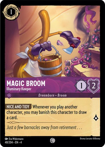 Magic Broom - Illuminary Keeper ( Non - foil ) | Ravesburger - Con T de Tlacuache - Ravensburger