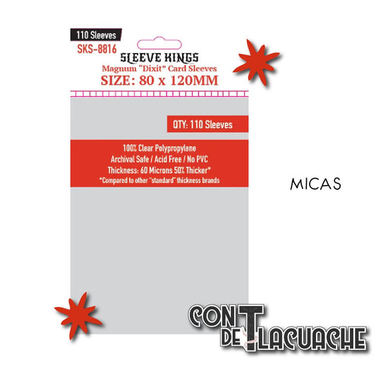 Magnum Dixit Card Sleeves (80x120mm) (110pzas) | Sleeve Kings - Con T de Tlacuache - Sleeve Kings