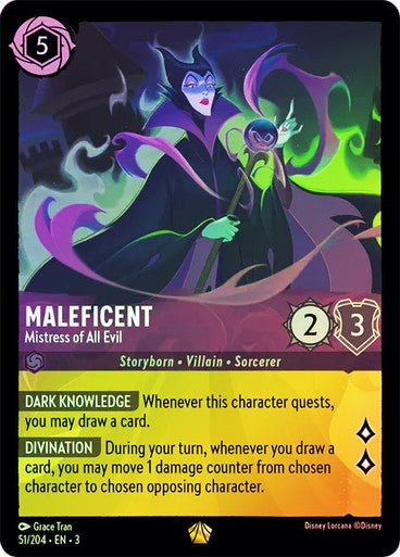 Maleficent - Mistress of All Evil (Cold Foil) - Con T de Tlacuache - Ravensburger