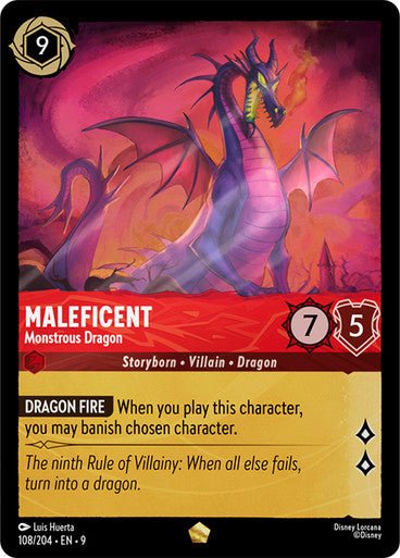 Maleficent - Monstrous Dragon (Non - foil) - Con T de Tlacuache - Ravensburger