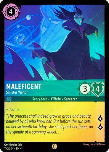 Maleficent - Sinister Visitor ( Cold Foil ) - Con T de Tlacuache - Ravensburger
