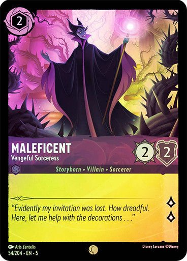 Maleficent - Vengeful Sorceress (Cold Foil ) - Con T de Tlacuache - Ravensburger