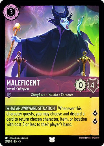 Maleficent - Vexed Partygoer (Cold Foil ) - Con T de Tlacuache - Ravensburger