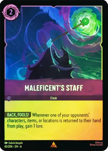 Maleficent's Staff ( Cold Foil ) - Con T de Tlacuache - Ravensburger