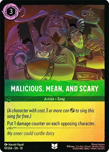 Malicious, Mean, and Scary (Cold Foil) - Con T de Tlacuache - Ravensburger