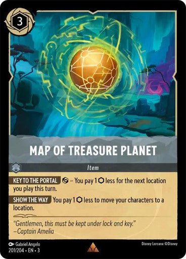 Map of Treasure Planet (Non - foil) - Con T de Tlacuache - Ravensburger