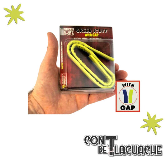 Masilla Verde con Hueco / Green Stuff Kneadatite with GAP 18 (45cm) | Green Stuff World - Con T de Tlacuache - Green Stuff World