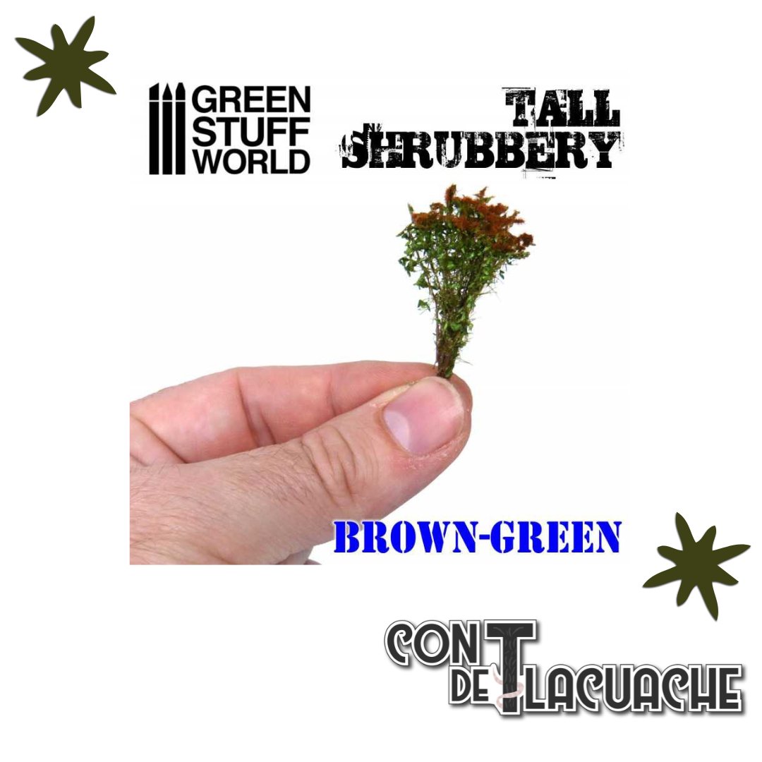 Matorral Alto / Tall Shrubbery - Brown/Green | Green Stuff World - Con T de Tlacuache - Green Stuff World