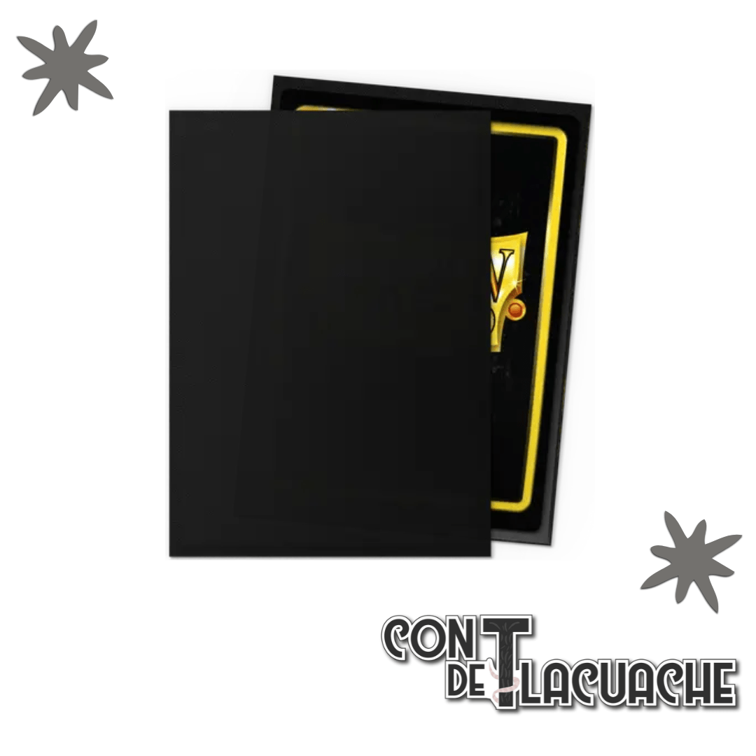 Matte Non - glare - Black Standard 100pz | Dragon Shield - Con T de Tlacuache - Dragonshield