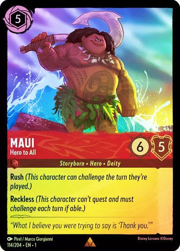 Maui - Hero to All ( Cold Foil ) - Con T de Tlacuache - Ravensburger