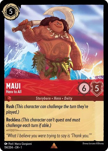 Maui - Hero to All ( Non - foil ) - Con T de Tlacuache - Ravensburger