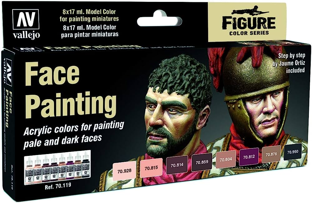 MC Effects Faces Painting Set (8) | Vallejo - Con T de Tlacuache - Acrylicos Vallejo