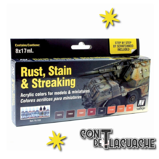 MC Effects Rust, Stain & Streaking | Vallejo - Con T de Tlacuache - Acrylicos Vallejo