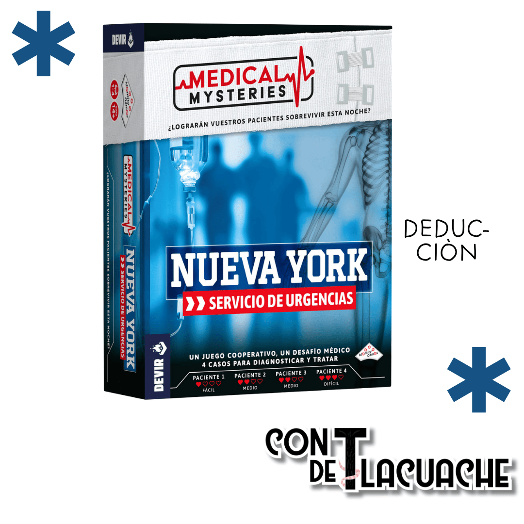 Medical Mysteries - Nueva York | Devir - Con T de Tlacuache - Devir