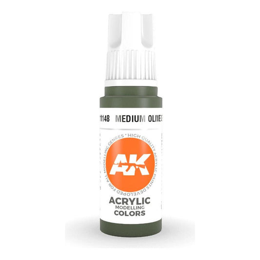 Medium Olive Green 17Ml | Ak Interactive - Con T de Tlacuache - AK Interactive
