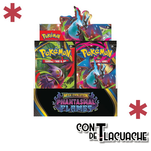 Mega Evolutions Phantasmal Flames Booster Box | Pokemon - Con T de Tlacuache - Con T de Tlacuache
