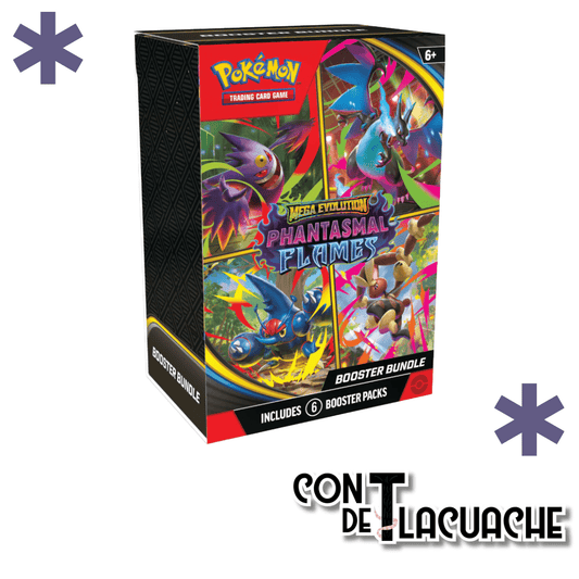 Mega Evolutions Phantasmal Flames Booster Bundle | Pokemon - Con T de Tlacuache - Con T de Tlacuache
