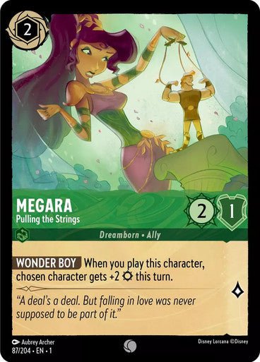 Megara - Pulling the Strings ( Non - foil ) - Con T de Tlacuache - Ravensburger