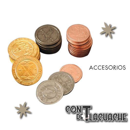 Mejora Monedas de Metal (50pzas) | Mayday Games - Con T de Tlacuache - Mayday Games
