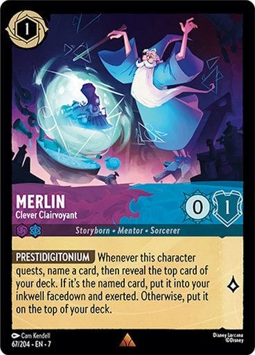 Merlin - Clever Clairvoyant (Non - foil) - Con T de Tlacuache - Ravensburger