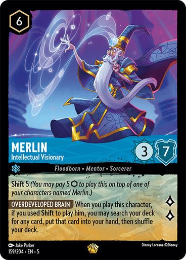 Merlin - Intellectual Visionary (Non - foil ) - Con T de Tlacuache - Ravensburger
