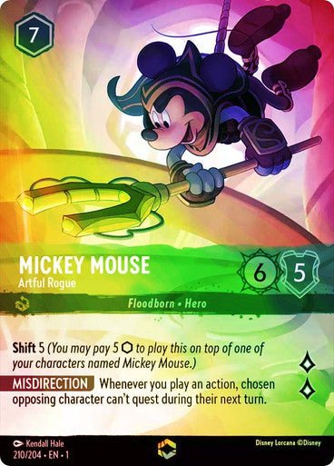Mickey Mouse - Artful Rogue ( Inkwash Foil ) - Con T de Tlacuache - Ravensburger