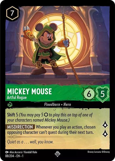 Mickey Mouse - Artful Rogue ( Non - foil ) - Con T de Tlacuache - Ravensburger