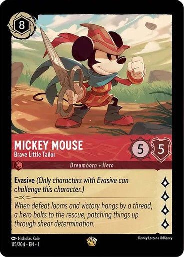 Mickey Mouse - Brave Little Tailor ( Non - foil ) - Con T de Tlacuache - Ravensburger