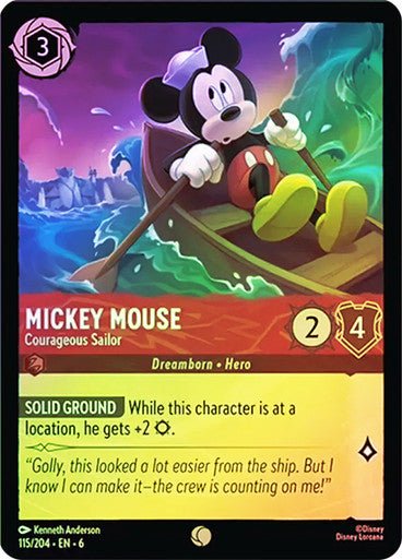 Mickey Mouse - Courageous Sailor ( Cold Foil ) - Con T de Tlacuache - Ravensburger