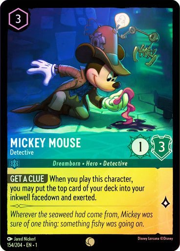 Mickey Mouse - Detective ( Cold Foil ) - Con T de Tlacuache - Ravensburger