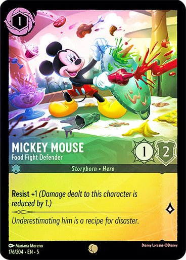 Mickey Mouse - Food Fight Defender (Cold Foil ) - Con T de Tlacuache - Ravensburger