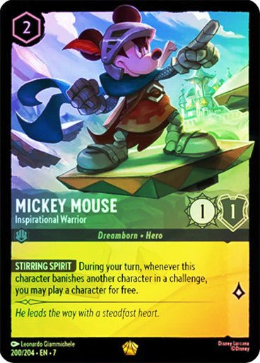 Mickey Mouse - Inspirational Warrior (Cold Foil) - Con T de Tlacuache - Ravensburger