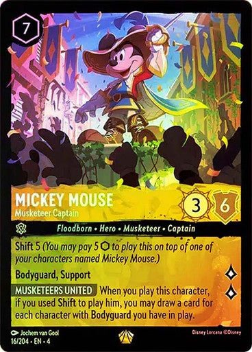 Mickey Mouse - Musketeer Captain ( Cold Foil ) | Ravesburger - Con T de Tlacuache - Ravensburger