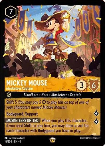 Mickey Mouse - Musketeer Captain ( Non - foil ) | Ravesburger - Con T de Tlacuache - Ravensburger