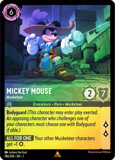 Mickey Mouse - Musketeer ( Cold Foil ) - Con T de Tlacuache - Ravensburger