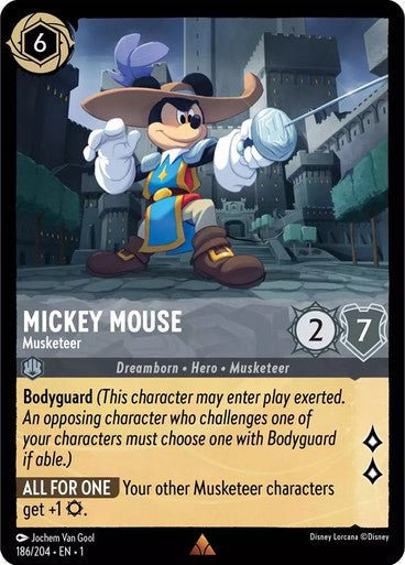 Mickey Mouse - Musketeer ( Non - foil ) - Con T de Tlacuache - Ravensburger