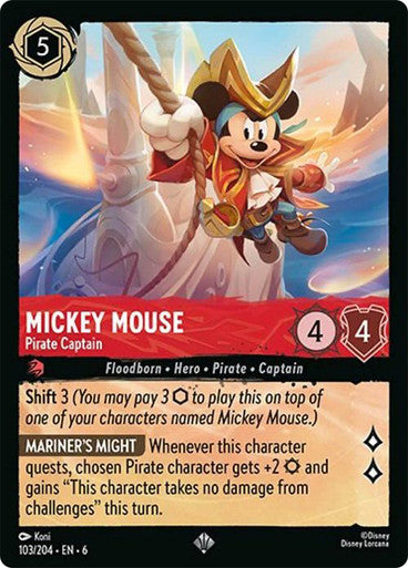 Mickey Mouse - Pirate Captain ( Non-foil )