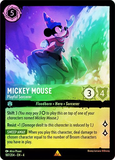 Mickey Mouse - Playful Sorcerer ( Cold Foil ) | Ravesburger - Con T de Tlacuache - Ravensburger