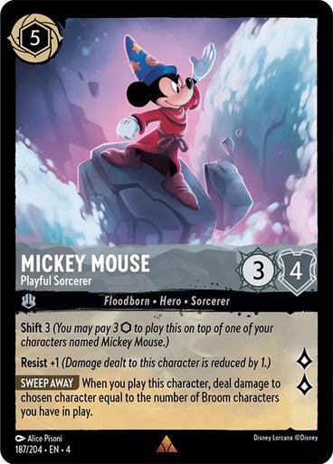 Mickey Mouse - Playful Sorcerer ( Non - foil ) | Ravesburger - Con T de Tlacuache - Ravensburger