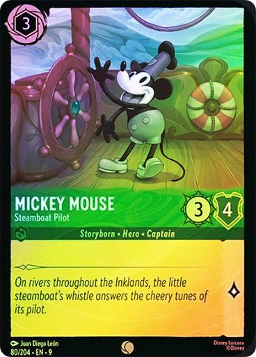 Mickey Mouse - Steamboat Pilot (Cold Foil) - Con T de Tlacuache - Ravensburger