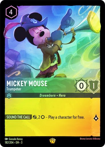 Mickey Mouse - Trumpeter (Cold Foil) - Con T de Tlacuache - Ravensburger